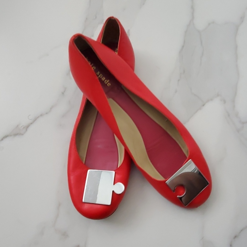 Kate Spade Red Flats